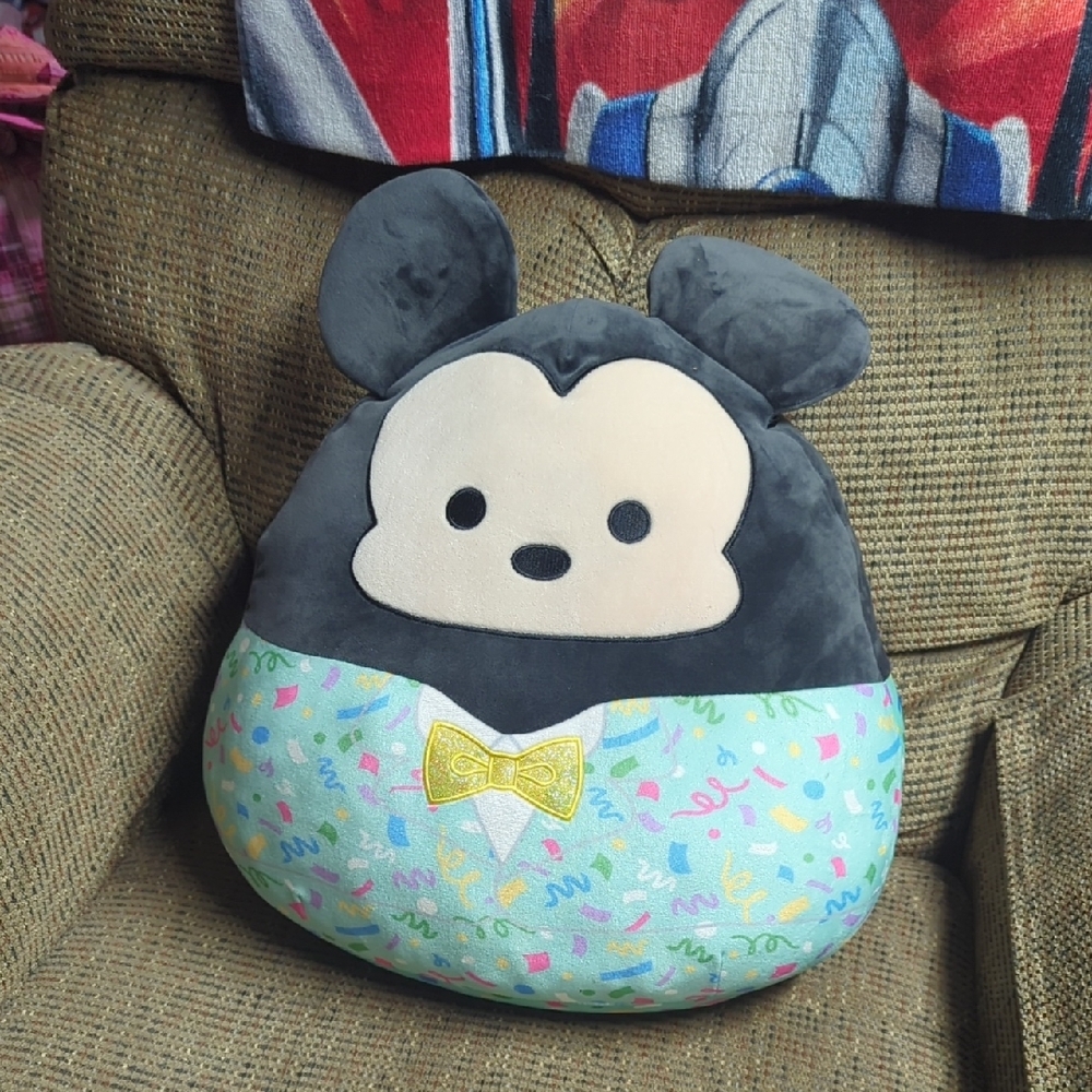 Gray and Multicolor Plush Toy